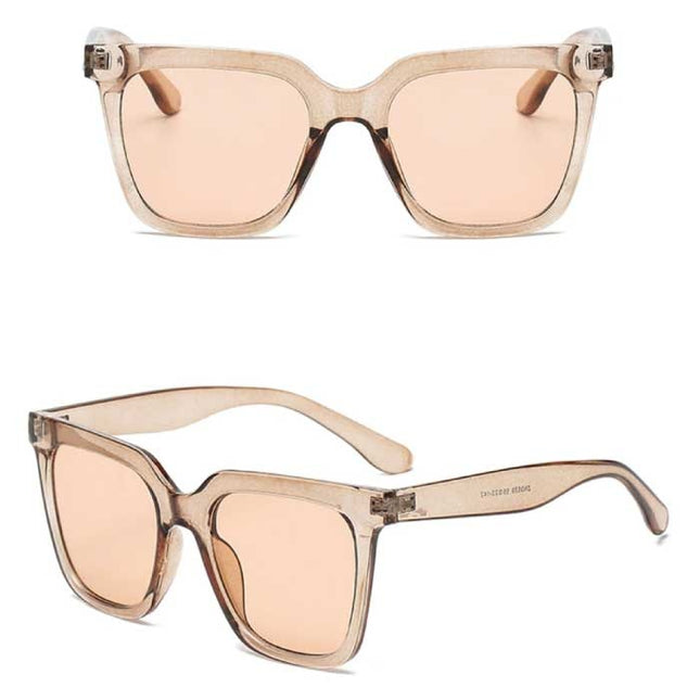 Vintage Zonnebril voor Dames - Retro Bril Eyewear UV400 Driving Shades Lichtbruin