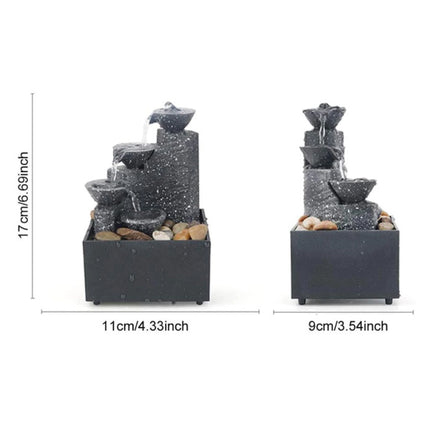 Mini Sier Waterval Feng Shui - Fontein Decor Ornament