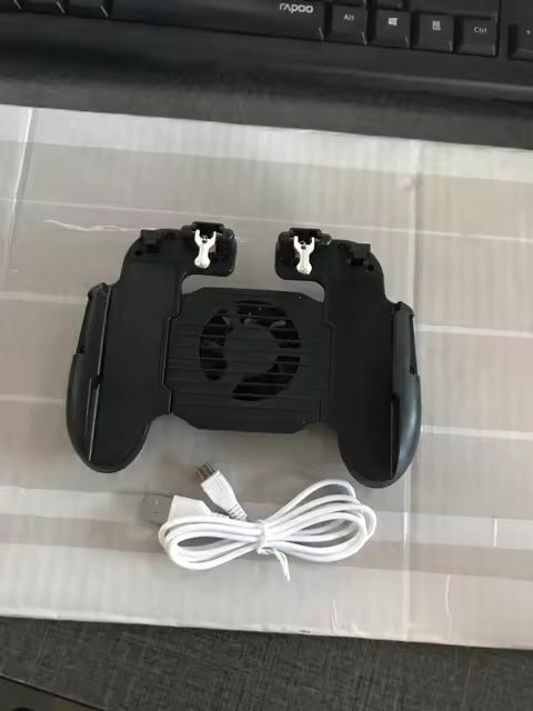 Mobiele Gaming Controller voor PUBG - Koelventilator - Trigger Key & Grip - Gamepad - Zwart