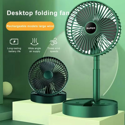 Mini Bureau Ventilator - Opvouwbaar Koelventilator Energiebesparend - Groen