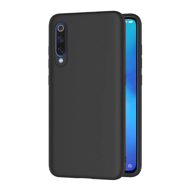 Xiaomi Mi 10 Lite Ultraslim Silicone Hoesje TPU Case Cover Zwart