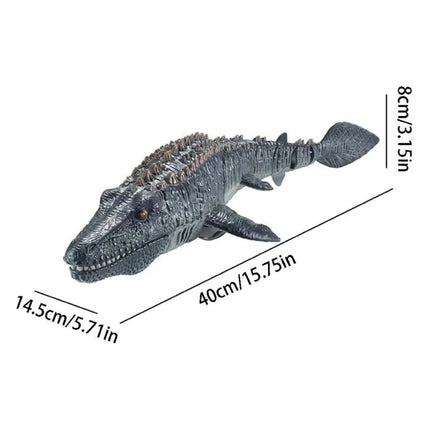 RC Mosasaurus met Afstandsbediening - Bestuurbaar Speelgoed Robot Vis Draadloos Geel