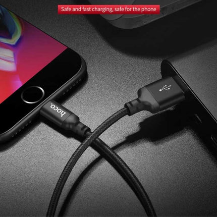 8-pin Lightning USB Oplaadkabel Datakabel 1M Gevlochten Nylon Oplader iPhone/iPad/iPod Rood