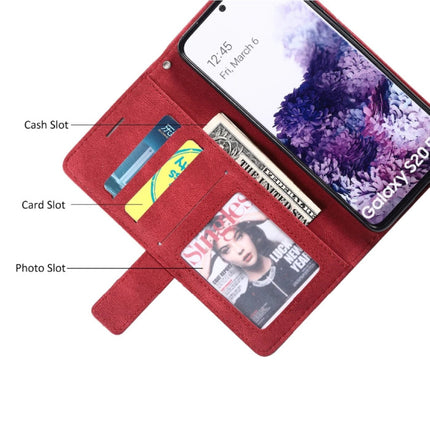 Samsung Galaxy S10e - Leren Wallet Flip Case Cover Hoesje Portefeuille Blauw