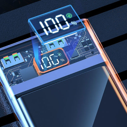 30.000mAh Powerbank met 2 Poorten - 22.5W Power Delivery - Externe Noodaccu Batterij Oplader Grijs