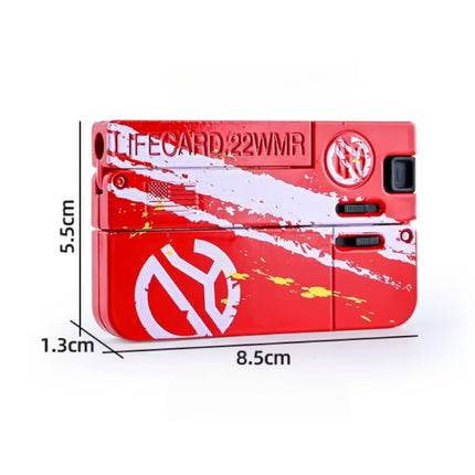Lifecard Vouwbaar Soft Bullet Pistool - Speelgoed Shell Geweer - Oranje