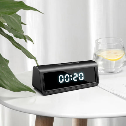 Alarm Klok met 4K Camera en WiFi - Draadloze Smart Home Security Night Vision Motion Detection