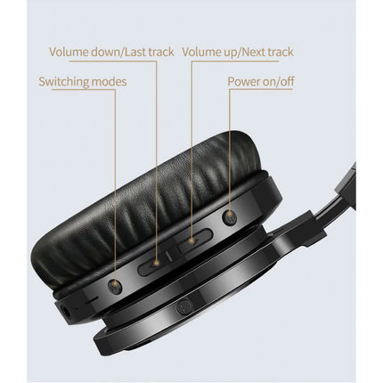 Draadloze Koptelefoon - Bluetooth 5.0 Noise Cancelling Headphones Gaming Headset Zwart