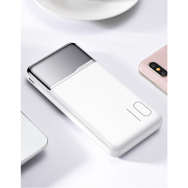 Powerbank 10.000mAh Externe Noodaccu Batterij Oplader Charger Wit