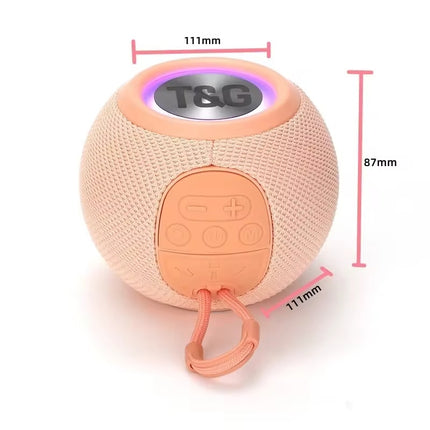 TG337 Draadloze Luidspreker - 1200mAh Batterij - Bluetooth 5.3 Subwoofer HiFi TF Radio - Zwart