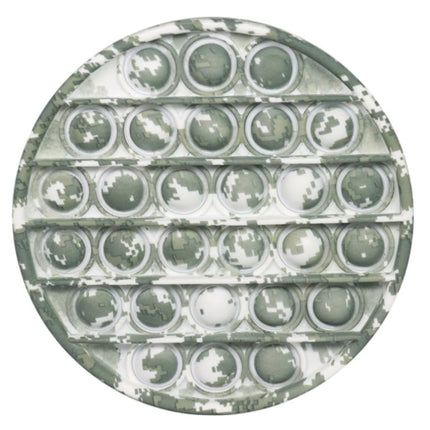 Pop It - Fidget Anti Stress Speelgoed Bubble Toy Siliconen Rondje Camo