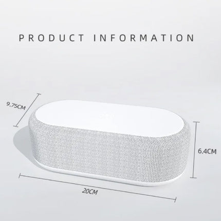 Draadloze Oplader Klok - LED Verlichting Wekker Temperatuur Draadloos Opladen Fast Charge Qi Universeel 15W - Wit