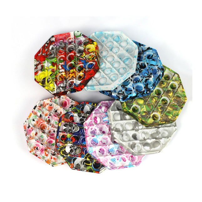 Pop It - Fidget Anti Stress Speelgoed Bubble Toy Siliconen Rondje Vlinders