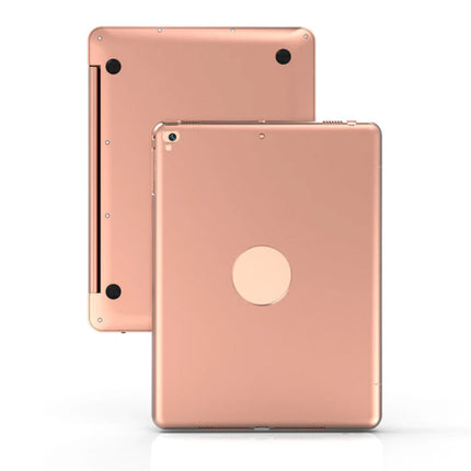 Toetsenbord Hoes voor iPad Mini 4/5 - QWERTY Multifunctionele Keyboard Bluetooth Aluminium Smart Cover Case Hoesje Roze