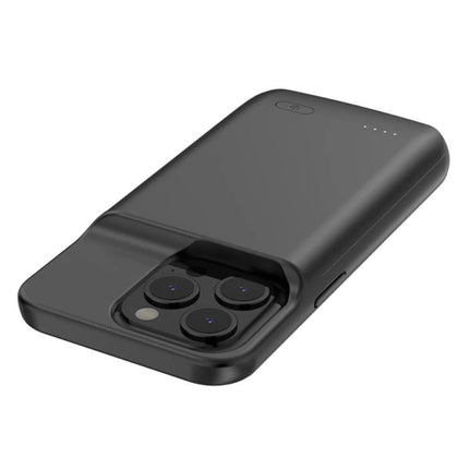 iPhone 15 Pro Max Powercase 5000mAh - Powerbank Batterij Hoesje Oplader Zwart