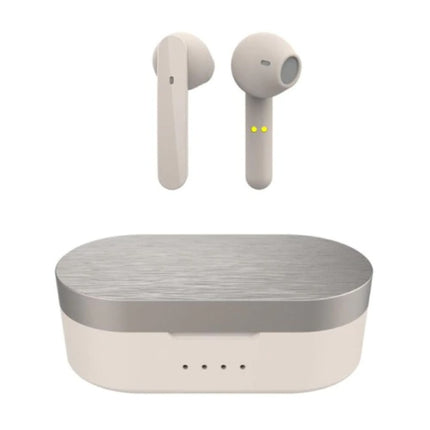T12 Draadloze Oortjes - Smart Touch Control TWS Oordopjes Bluetooth 5.0  Wireless Buds Oortelefoon Beige