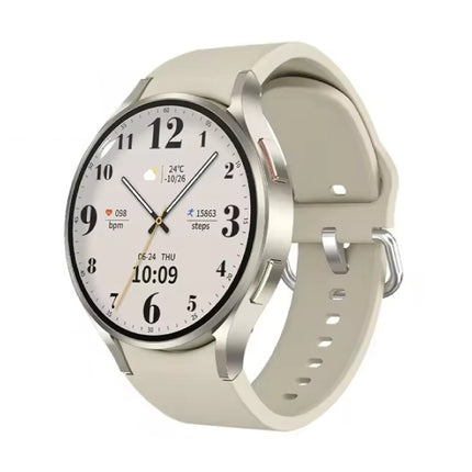 Universe Watch 6 Smartwatch - Silicoon Bandje - 1,40" Display - Hartslag Zuurstof Sport Tracker Horloge - Wit