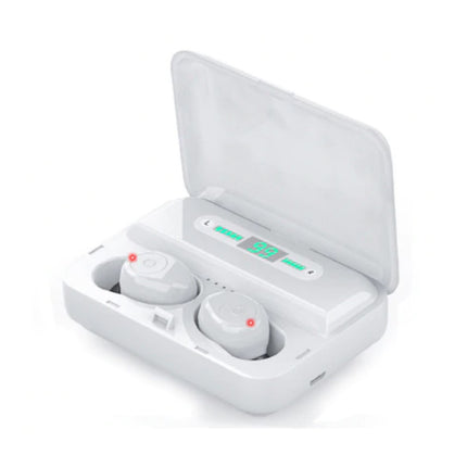 F3 Earbuds TWS Draadloze Smart Touch Control Oortjes Bluetooth 5.0 Ear Wireless Buds Earphones 3000mAh Powerbank Oortelefoon Wit