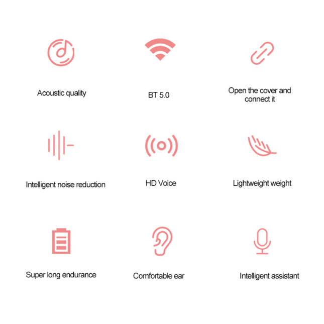 X9 Draadloze Oortjes - True Touch Control TWS Oordopjes Bluetooth 5.0  Wireless Buds Earphones Oortelefoon Zwart