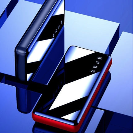 50.000mAh Powerbank met 2 Uitvoer/2 Invoer Poorten - Ingebouwde Zaklamp - Externe Noodaccu Batterij Oplader Charger Blauw