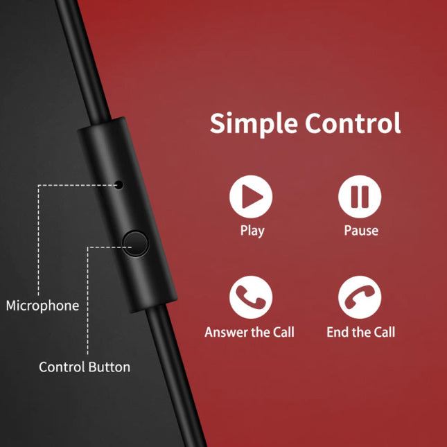 A71 Gaming Studio DJ Koptelefoon met 6.35mm en 3.5mm AUX Aansluiting - Rood 