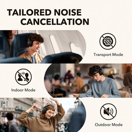 Life Q30 Draadloze Koptelefoon Headset - Bluetooth 5.0 Wireless ANC Headphones Stereo Studio Blauw