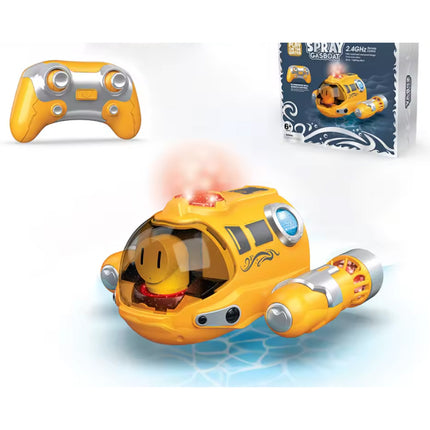 RC Duikboot met Afstandsbediening - Zwembad Speelgoed Boot Waterdicht - Geel
