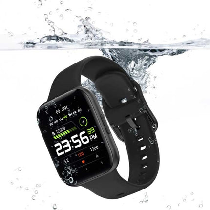 P8 SE Plus Smartwatch Smartband Smartphone Fitness Sport Activity Tracker Horloge IP68 iOS iPhone Android Siliconen Bandje Zwart