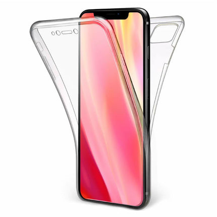 iPhone 12 Pro Full Body 360° Transparant TPU Silicone Hoesje + PET Screenprotector