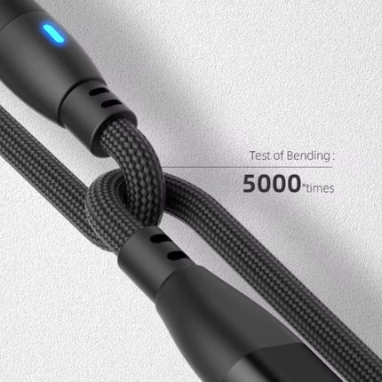 USB Type C naar Micro-USB Magnetische Oplaadkabel - 1,8 Meter - 100W USB-C Fast Charging Oplader Data Kabel - Groen