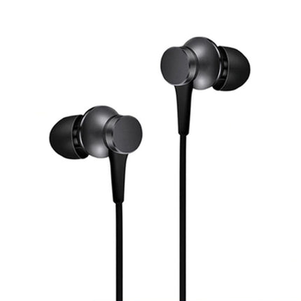 Mi Piston Oordopjes met Microfoon en Controls - 3.5mm AUX Oortjes Wired Earphones Oortelefoon Zwart