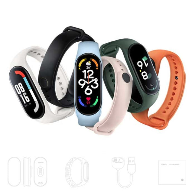 Mi Band 7 - Smart Watch Band Fitness Sport Activity Tracker Horloge Android iOS Zwart