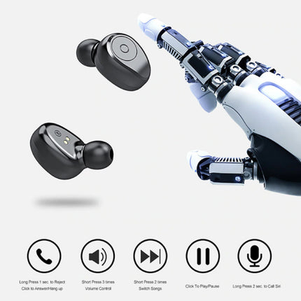 F3 Earbuds TWS Draadloze Smart Touch Control Oortjes Bluetooth 5.0 Ear Wireless Buds Earphones 3000mAh Powerbank Oortelefoon Wit