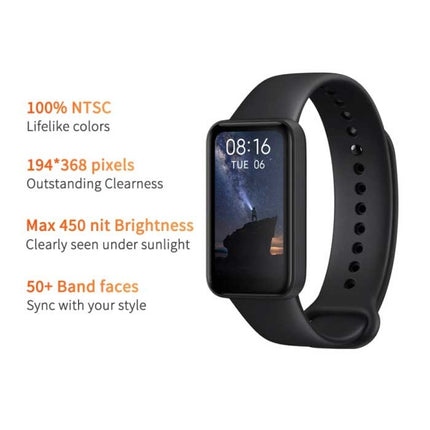 Redmi Smart Band Pro - Smartwatch Siliconen Bandje Fitness Sport Activity Tracker Horloge Android iOS Zwart