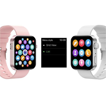 Smartwatch Smartband Smartphone Fitness Sport Activity Tracker Horloge IP67 iOS iPhone Android Siliconen Bandje Roze