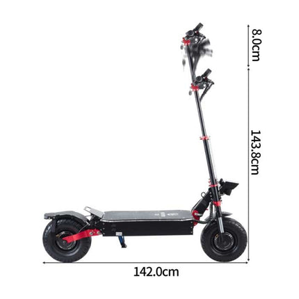 X5 Elektrische Step - Vouwbaar / Krachtig / Hoge Snelheid - Off-Road Smart E Scooter - 2800W - 85 km/u - 13 inch Wielen - Zwart