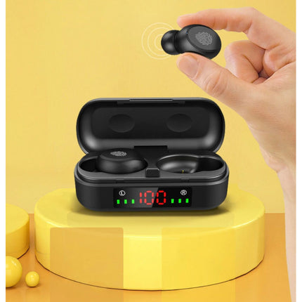 V8 Draadloze Oortjes - True Touch Control TWS Oordopjes Bluetooth 5.0  Wireless Ear Buds Earphones Oortelefoon Zwart