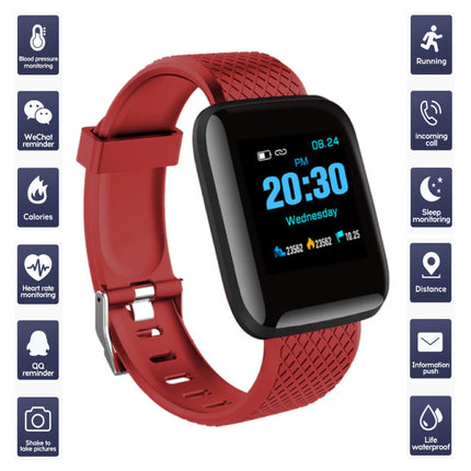 Sports Smartwatch BIONIC D13 Fitness Sport Activity Tracker Smartphone Horloge iOS Android iPhone Samsung Huawei Rood