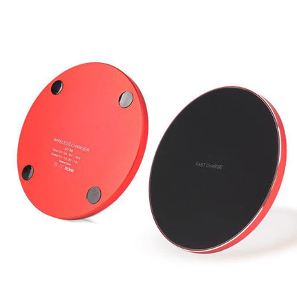 Qi GY-68 Universele Draadloze Oplader 9V - 1.67A Wireless Charging Pad Rood