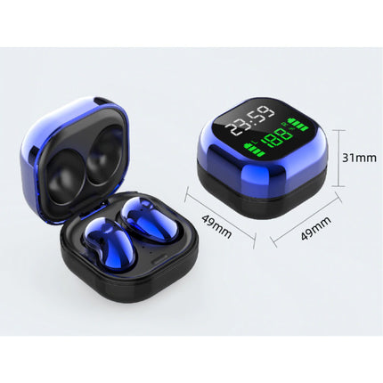 S6 Plus Draadloze Oortjes - One Button Control Oordopjes TWS Bluetooth 5.0 Earphones Earbuds Oortelefoon Goud