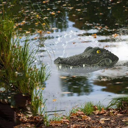 RC Krokodil Hoofd met Afstandsbediening - Elekrisch Speelgoed Alligator Kop Waterdicht - Groen