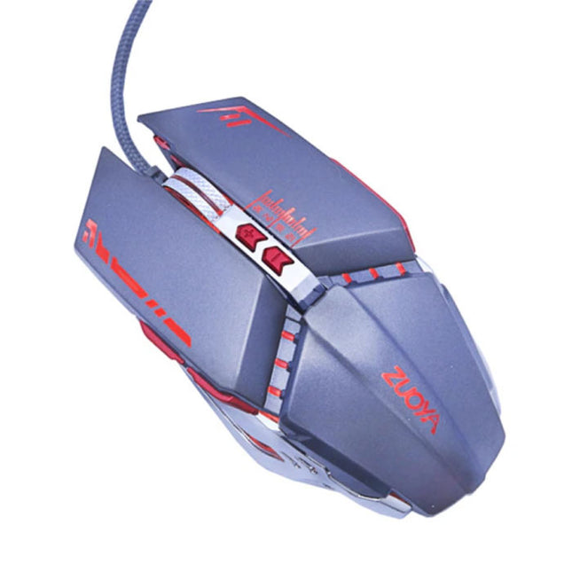 MMR5 Optische Gaming Muis Bedraad - Rechtshandig en Ergonomisch met DPI Aanpassing - 3200 DPI - 7 Knoppen - Grijs