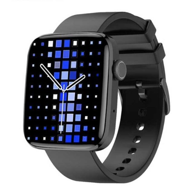 1.8" Smartwatch - Silicoon Bandje Fitness Sport Activity Tracker Horloge GPS Voice Assistant Android Zwart