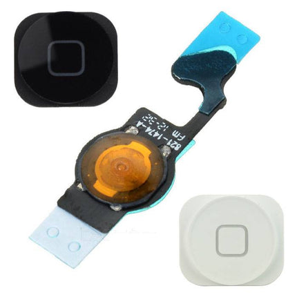 Voor Apple iPhone 5 - A+ Home Button Assembly met Flex Cable Wit