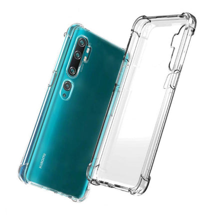 Xiaomi Mi Note 10 Transparant Bumper Hoesje - Clear Case Cover Silicone TPU Anti-Shock