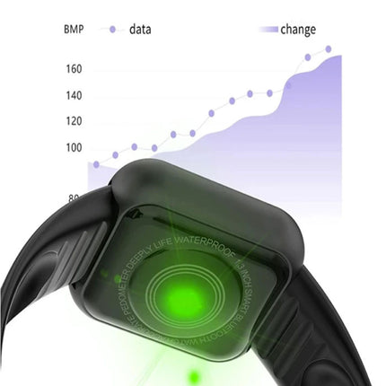 D20 Pro Smartwatch Siliconen Bandje Health Monitor / Activity Tracker Horloge Android iOS Wit