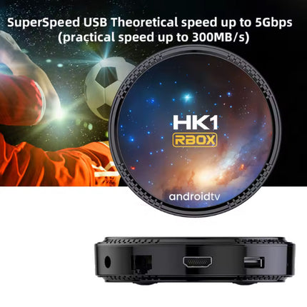 HK1 RBOX TV Box - Mediaspeler Android Kodi 4K - 2GB RAM - 16GB Opslagruimte