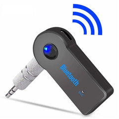 Bluetooth 5.0 Ontvanger Transmitter AUX Jack 3.5mm - Draadloze Adapter Audio Receiver Streamen Handsfree Bellen + Microfoon