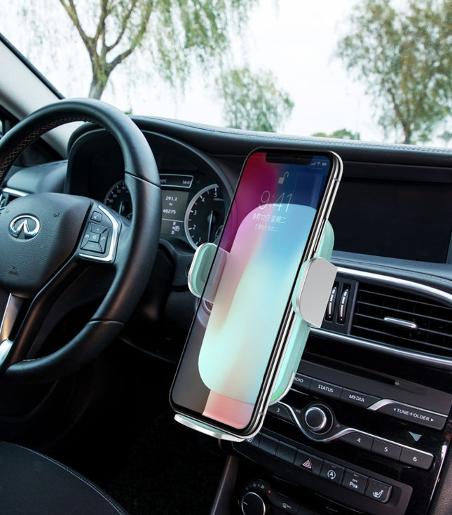 15W Qi Draadloze Autolader Oplader Universeel 9V - 1.67A Wireless Car Charging Pad Blauw