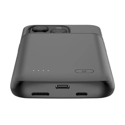 iPhone 15 Pro Powercase 4800mAh - Powerbank Batterij Hoesje Oplader Zwart